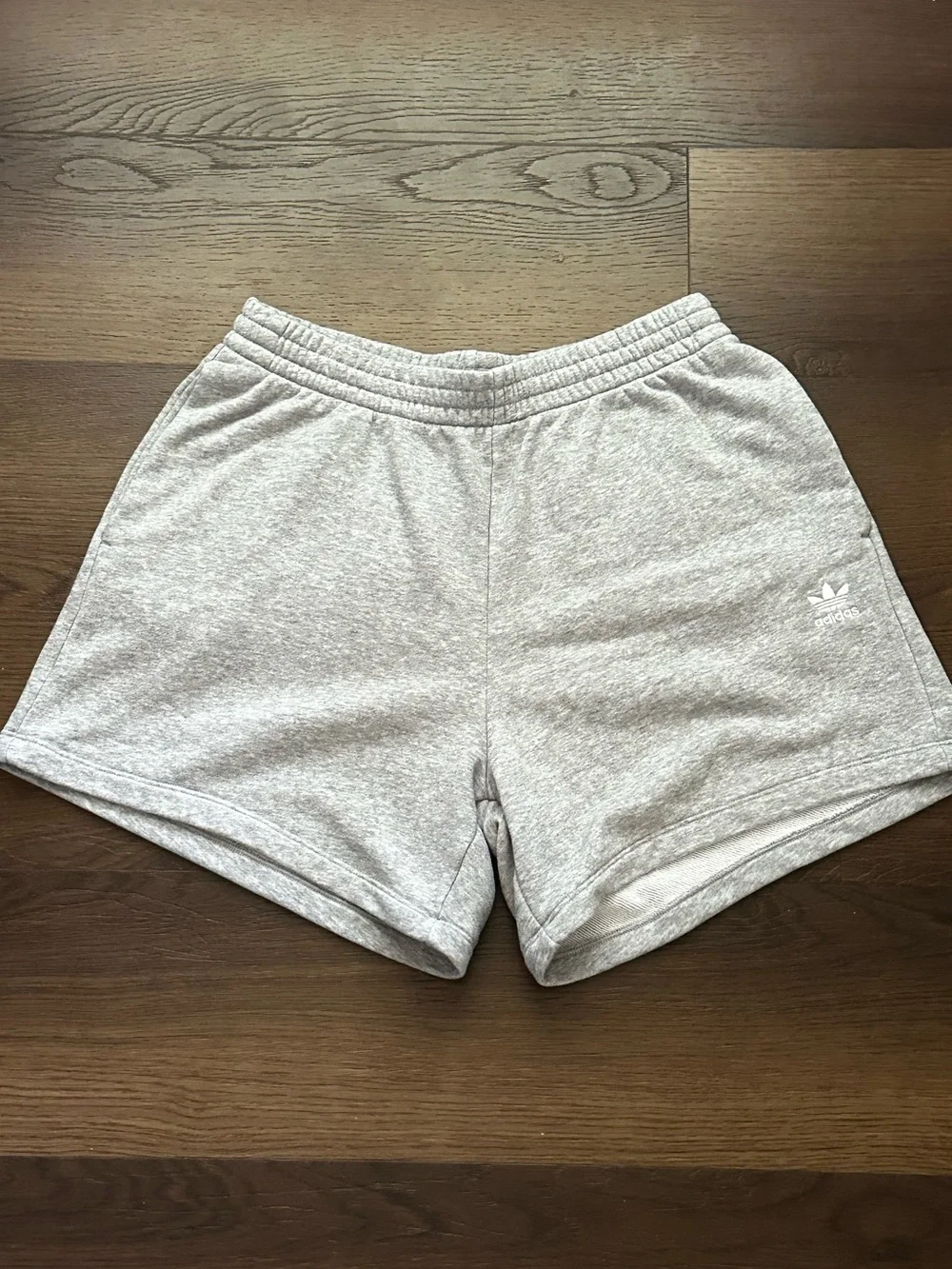 adidas Light Gray Athletic Shorts